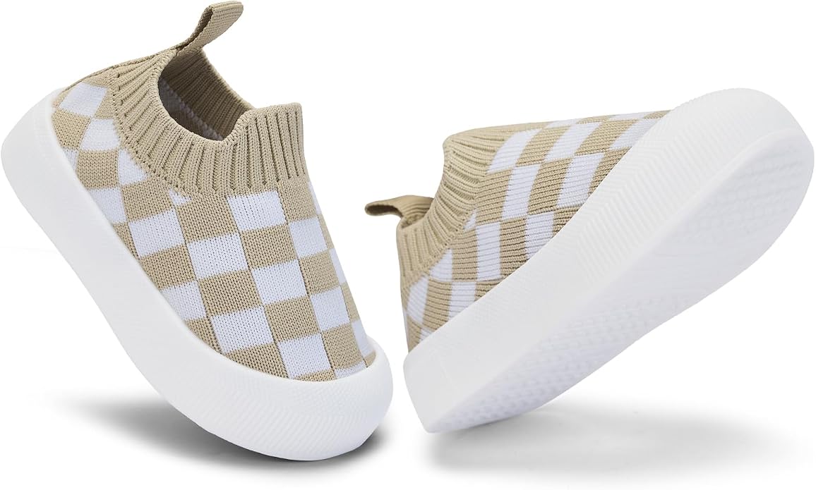 BACSAC Baby Toddler Unisex Infant Shoes Boys Girls Beige Mesh Breathable - Image 5
