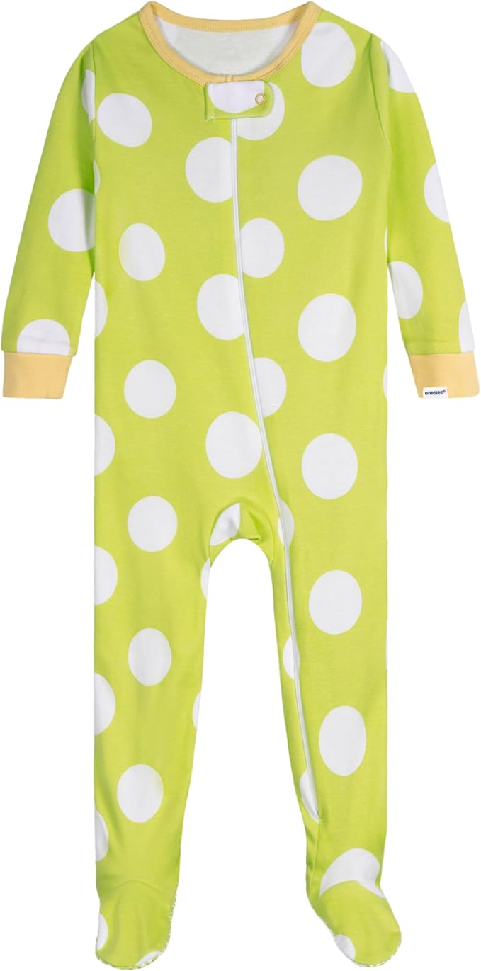 Onesies Brand Baby Girls 4-Pack Footed Pajamas - Image 5