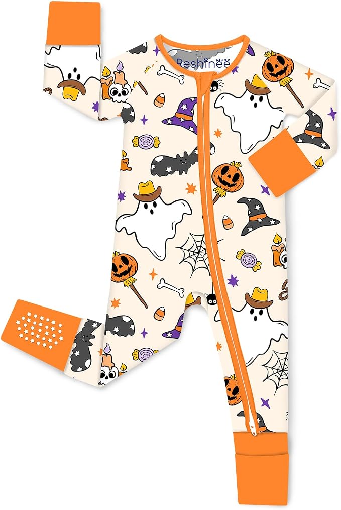 babee Reshinee Bamboo Viscose Baby Footie Pajama, Zipper Sleeper Boys Girls by babeeReshinee