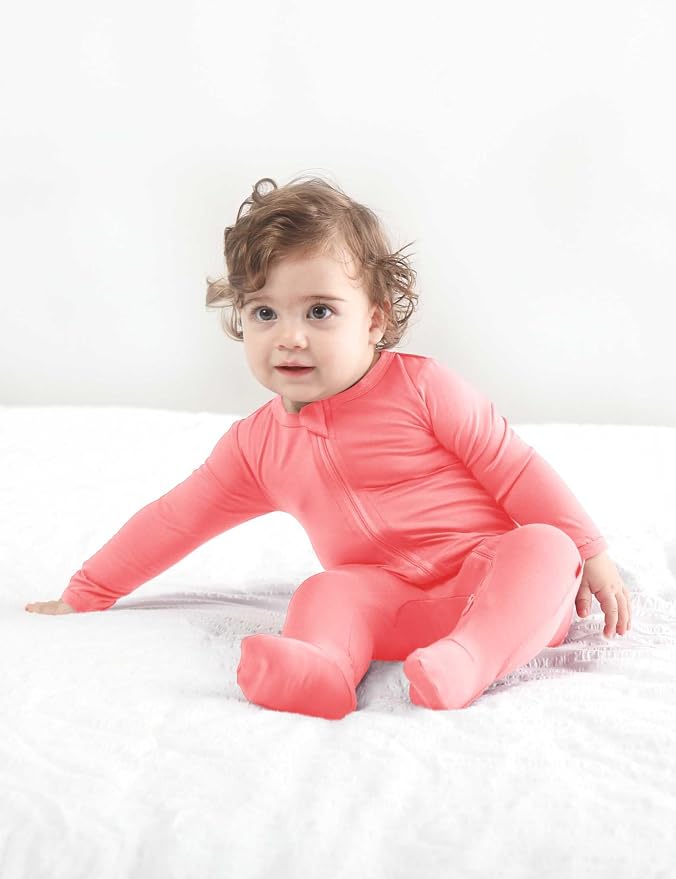 RRP Unisex Baby Footies Pajamas, Rayon Derived From Bamboo, Buttery Soft Sleep - Image 4