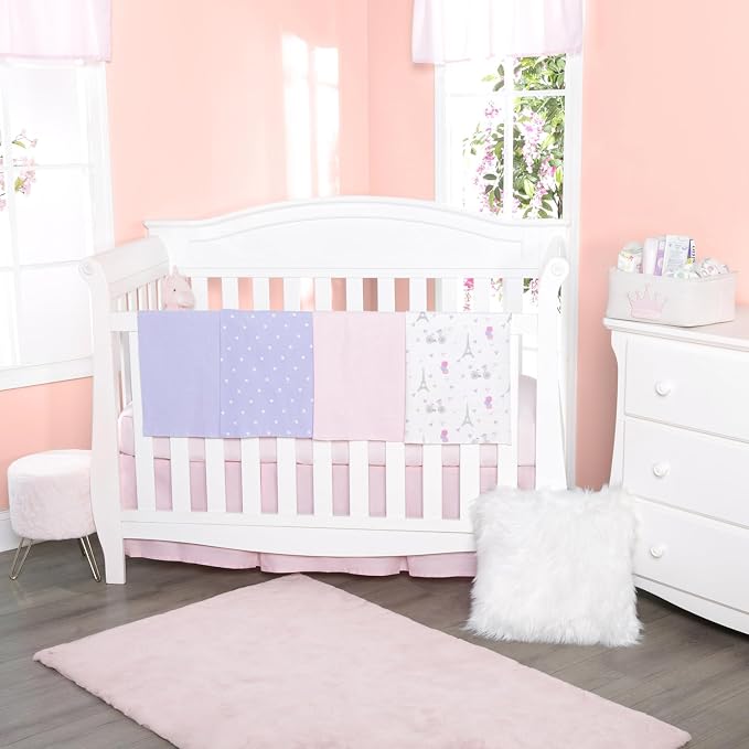 EVERYDAY KIDS 4 Pack of Soft Flannel Receiving Baby Blanket Set - Image 2