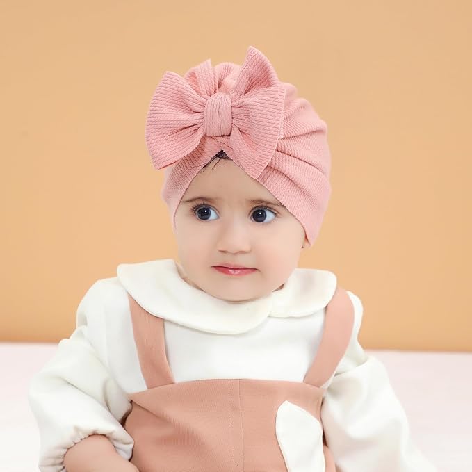 Cinaci 4 Pieces Baby Girls Turban Hats - Image 6