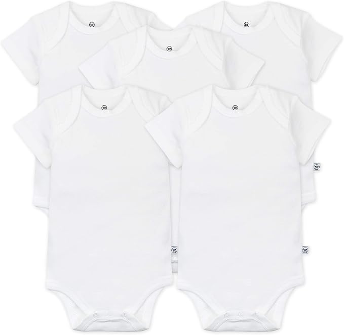 HonestBaby 5-pack Short Sleeve Bodysuits One-piece 100% Organic Cotton by HonestBaby