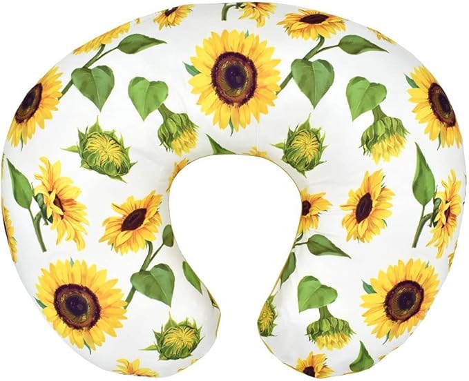 Boyoung Stretchy Nursing Pillow Covers Ultra Soft Slipcovers for Breastfeeding for Baby Girls Boys, Feeding Pillow Cover Fits Standard Infant Support Pillows Positioners Nursing Pillow Case