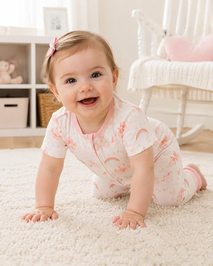 GUISBY Baby Cotton Footless Zipper Pajamas | 100% Cotton Comfort, Easy Zipper - Image 3