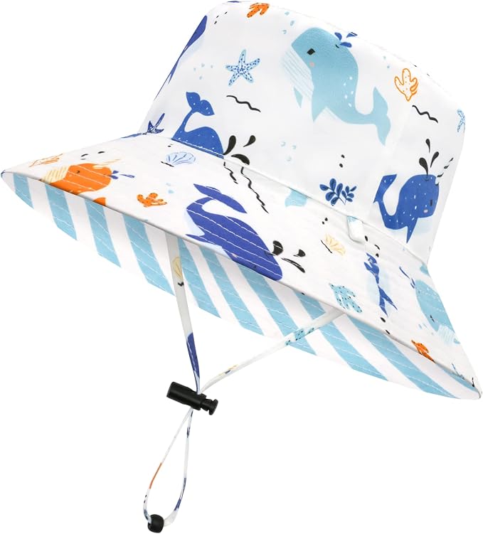 Baby Sun Hat Baby Boy Hats Toddler Hat UPF 50+ Bucket Hat by Olreco