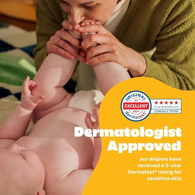 DYPER - Baby Diapers Size 0 (34 Count) - Plant Based Disposable Diapers for Day and Overnight Premium Leak Protection, Skin-Friendly Comfort with Soft Size 0 Diapers (<10 lb)