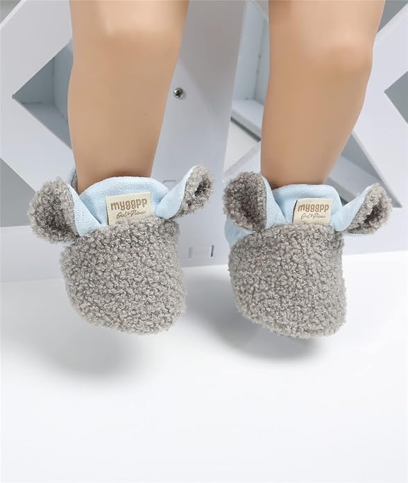 Baby Booties Cozy Fleece Slippers Soft Baby Shoes - Image 2