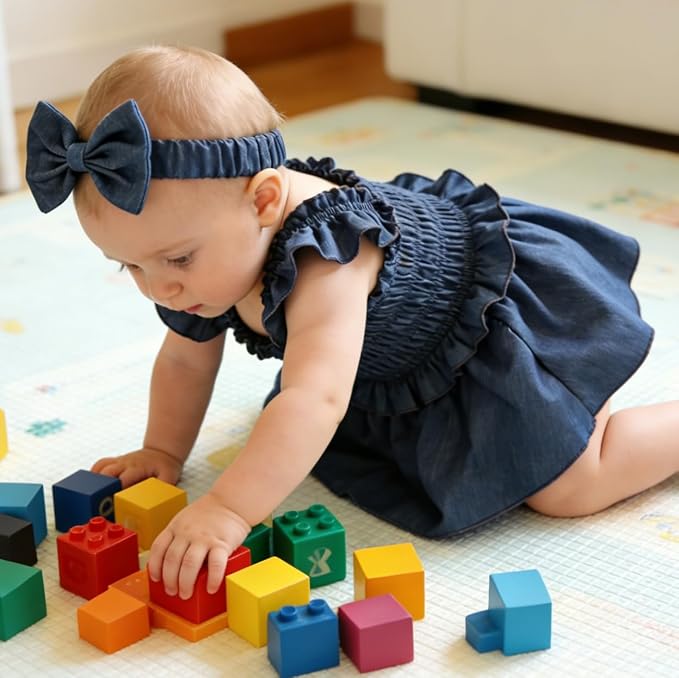 YOUNGER TREE Baby Girl Clothes Ruffle Romper Boho Dress Summer Cake Smash - Image 3