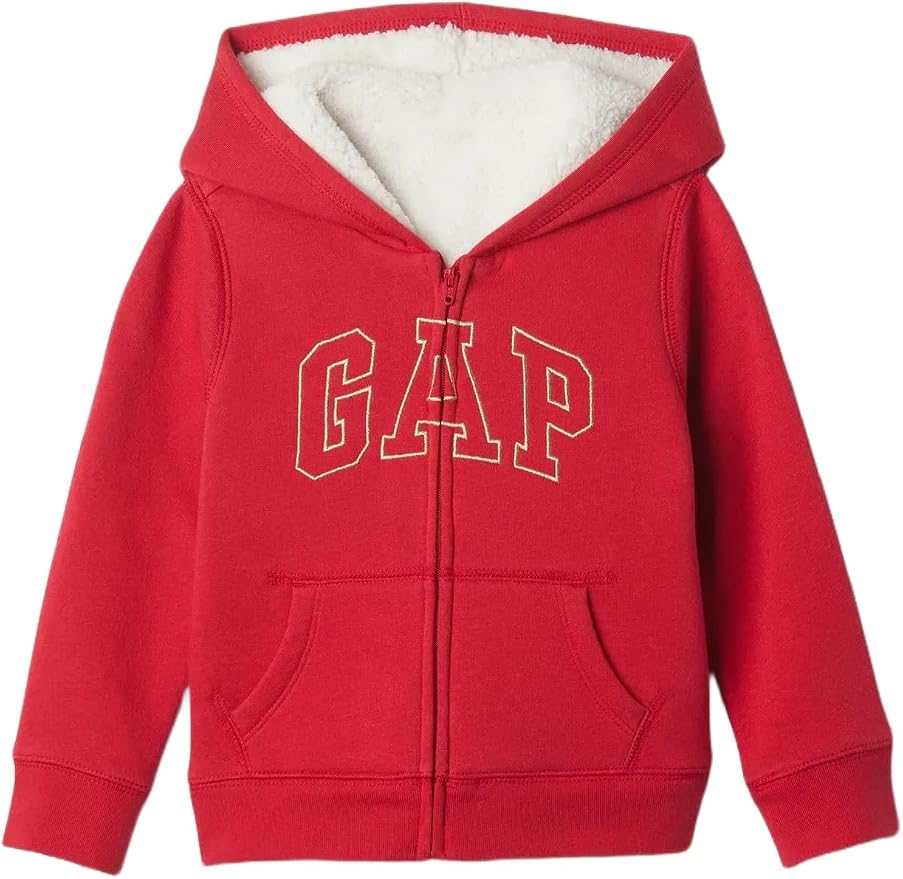 GAP Baby Girls' Playtime Favorite Logo Full Zip Hoodie Hooded Sweatshirt by GAP