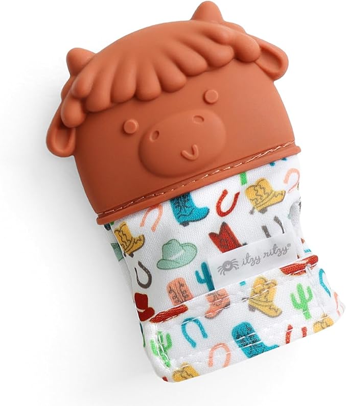 Itzy Ritzy Silicone Teething Mitt, Soothing Infant Teething Mitten by Unknown