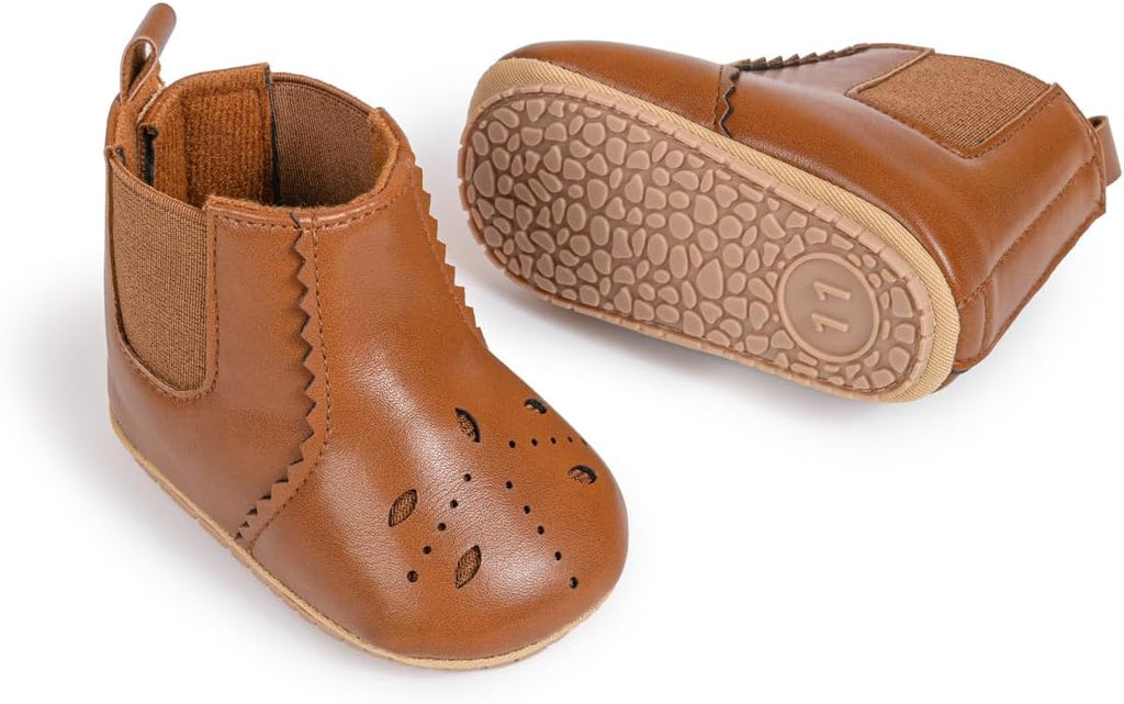 Meckior Baby Girls Cowboy Tassel Boots Side Zipper Moccasins Soft Bottom by Meckior