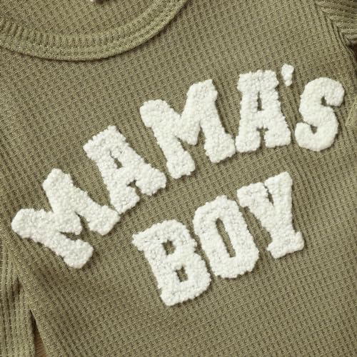 GRNSHTS Newborn Baby Boy Romper Coming Home Outfits Letter Print Bodysuit - Image 5