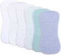 6 Pack Cotton Baby Burp Cloths Extra Absorbent Soft by Gelisite