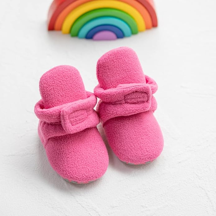 Sawimlgy Newborn Infant Baby Girl Boy Cotton Booties Stay On Sock Slippers Soft - Image 3
