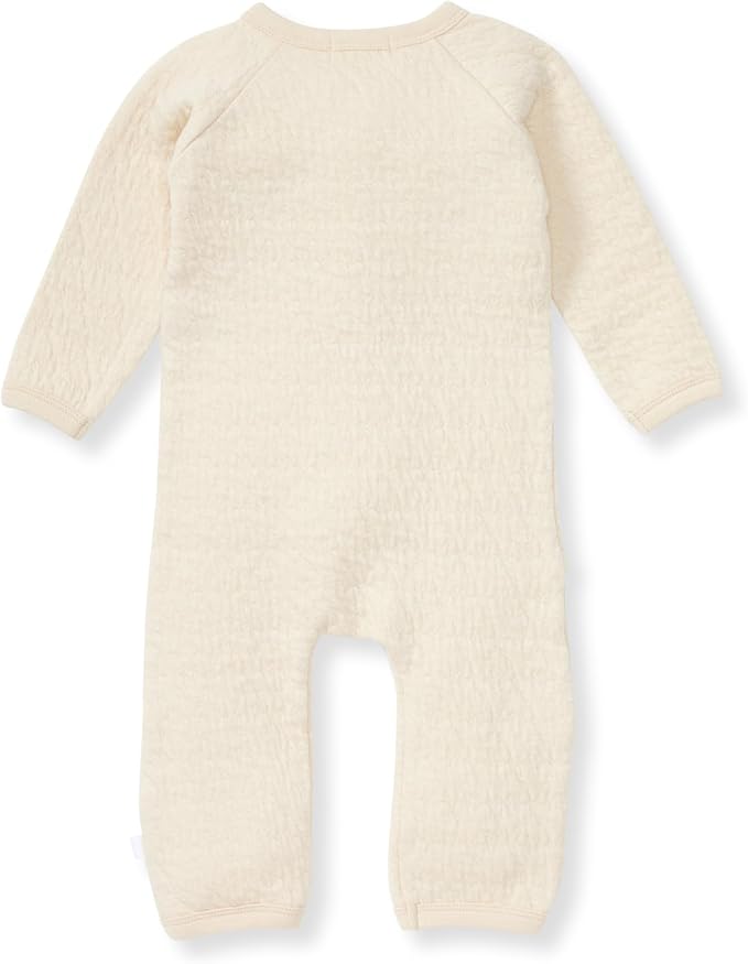 Burt's Bees Baby Long Sleeve Quilted Wrap-Front Jumpsuit, 100% Organic Cotton - Image 2