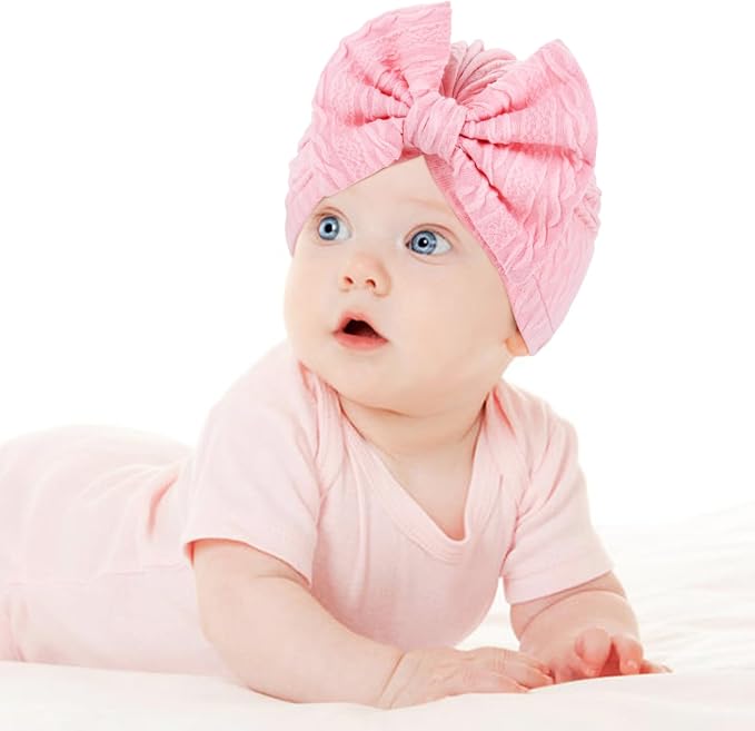 Cinaci 4 Pieces Baby Girls Turban Hats - Image 5