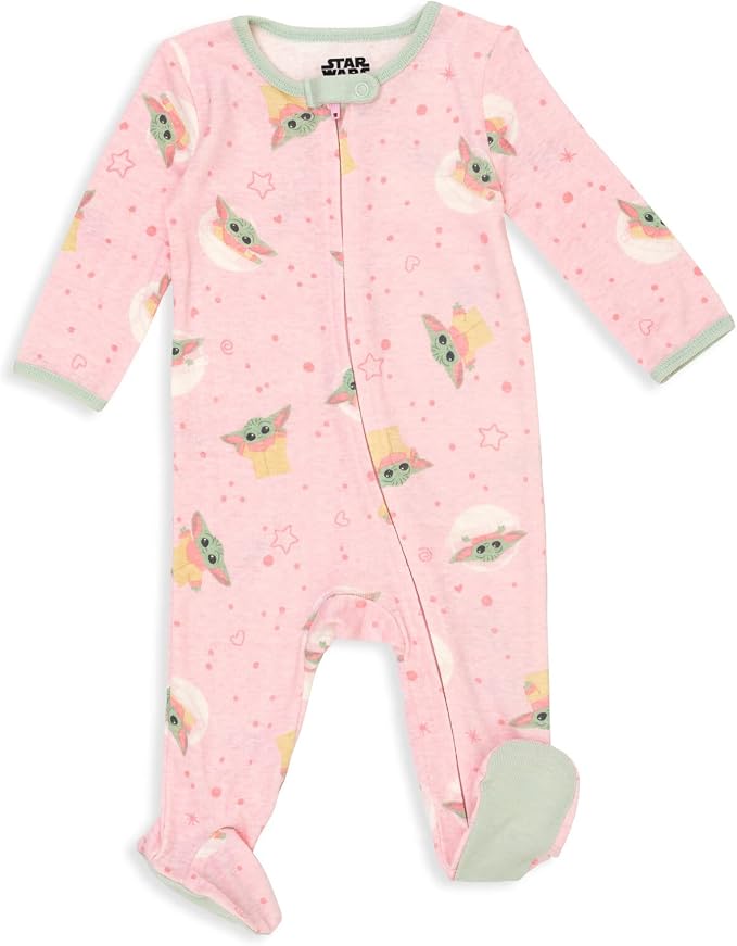 STAR WARS The Mandalorian Grogu Baby 2-Pack Footed One Piece Sleep N' Play - Image 4
