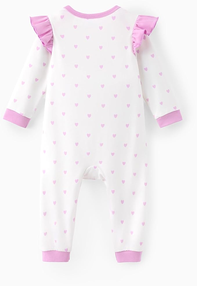 Disney Stitch Princess Minnie Winnie Marvel Baby Girls Ruffle Long Sleeve - Image 2