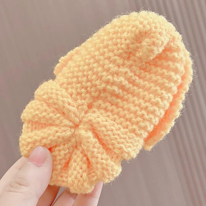 Newborn Shoes, Baby Girls Boys Hand Knit Booties, Photography Props, Photoshoot - Image 3