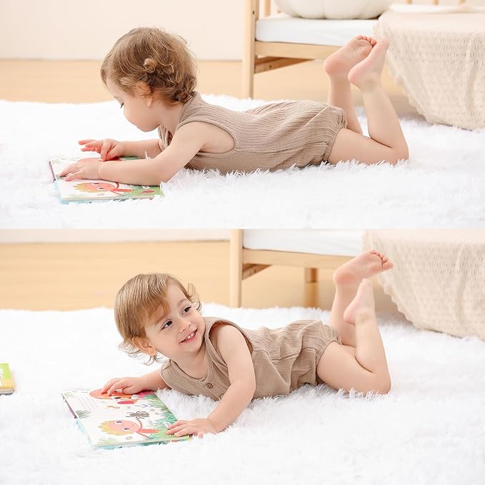 Baby Boy Romper 3 Pack Sleeveless Cotton Linen Tank Top Bodysuit | Breathable - Image 6