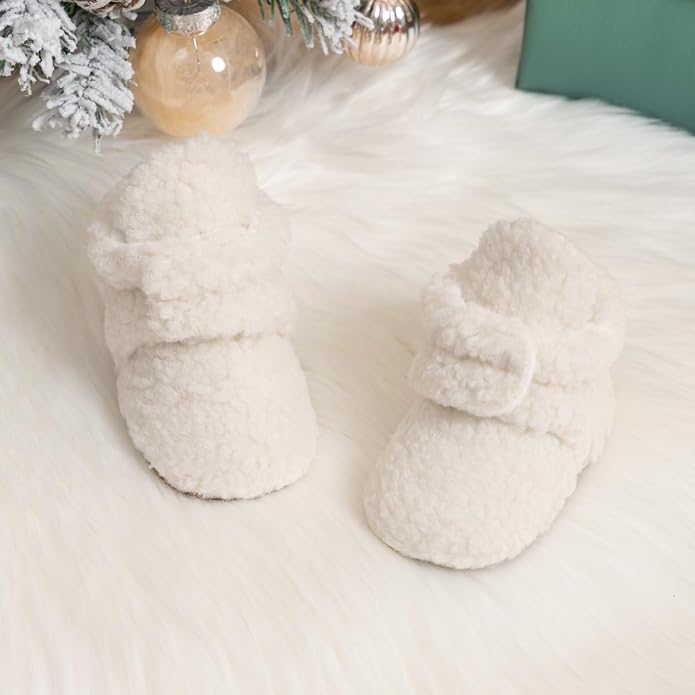 Sawimlgy Newborn Infant Baby Girl Boy Cotton Booties Stay On Sock Slippers Soft - Image 6