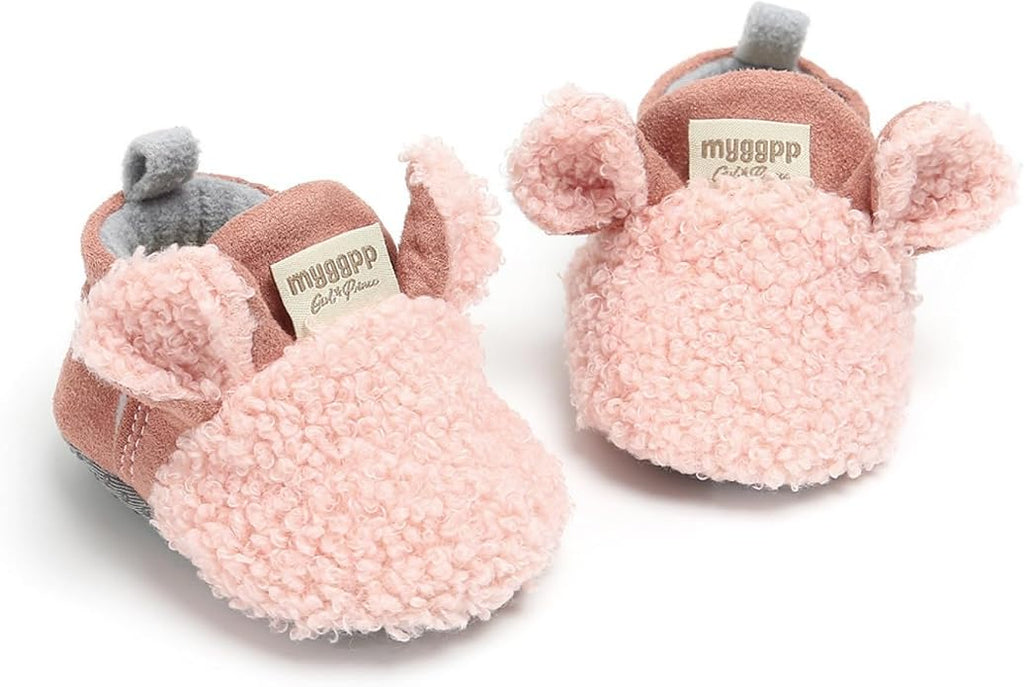 Baby Boys Girls Cotton Booties Non Skid Soft Sock Boots Infant Slippers Newborn - Image 4