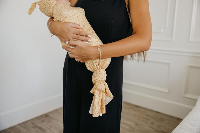 Copper Pearl Swaddle Blankets for Newborns | Soft Stretchy Receiving Blankets - Image 7