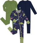 Jimonda Unisex Baby Zipper Footies Pajamas 3-Pack by JimondaBaby