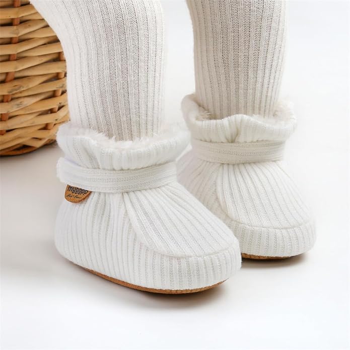 Ohwawadi Infant Baby Slippers Girls Boys Booties Warm Baby Socks Shoes Newborn - Image 2