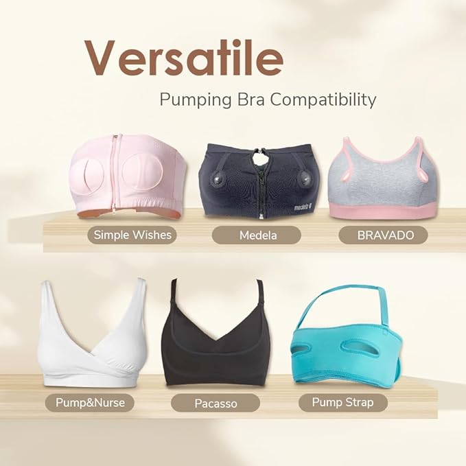Maymom MyFit Comfy Series 24 mm Two-Piece Design Breastshield Compatible with Medela Breast Pump Parts; Replace Medela Shields; Fit MaxFlow Flex Connector; 2pc