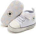 Unisex Baby Girls Boys Canvas High-top Shoes, Newborn Infant Anti-Slip Soft by KKIIDDSS