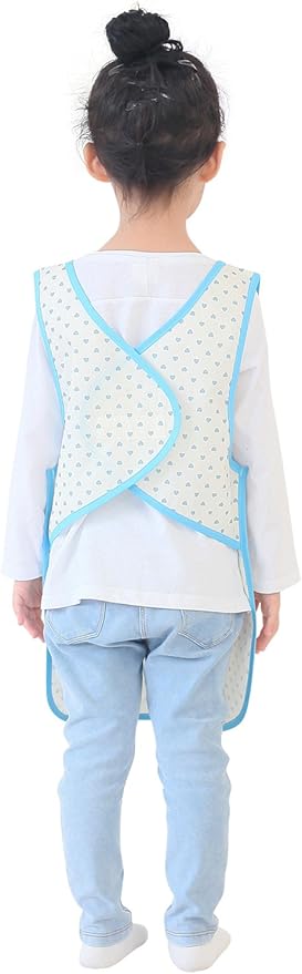 Kids Painting Apron – Waterproof Art Smock for Toddlers & Preschoolers, Messy Play, Baking, Crafts, Cooking, Mealtime