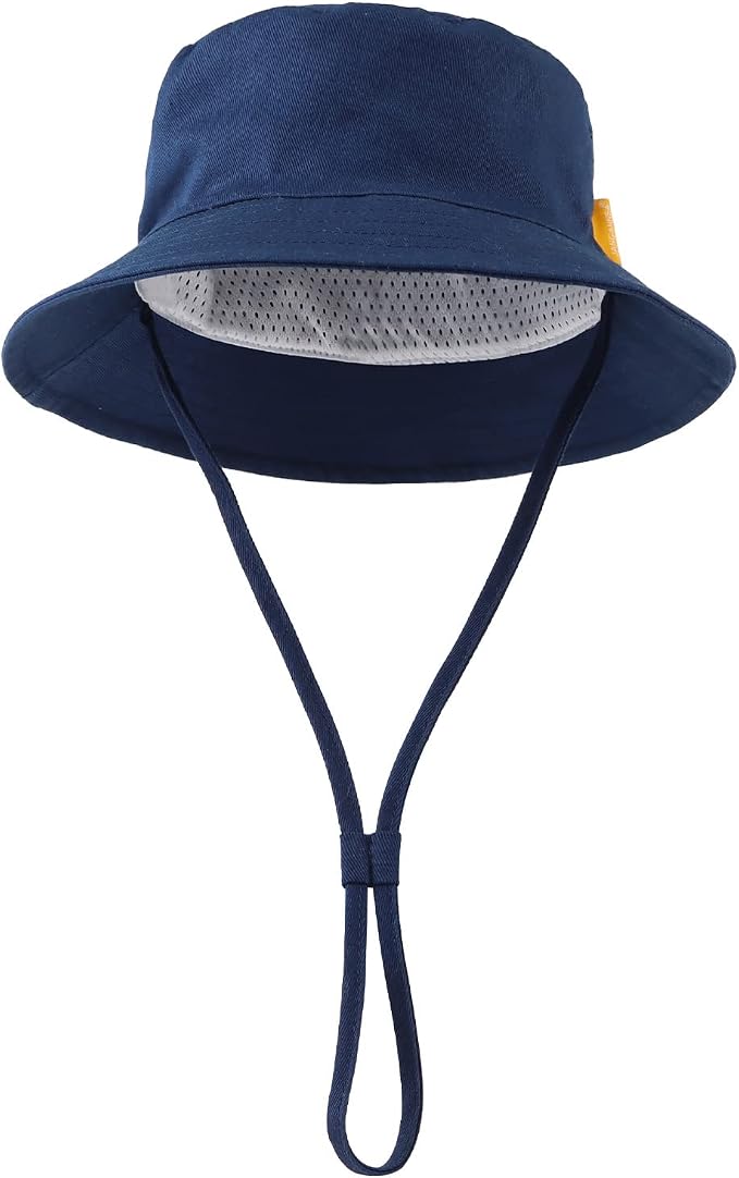 JANGANNSA Cotton Baby Sun Hat Infant Toddler Boys Girls Bucket Hats Summer Sun - Image 2