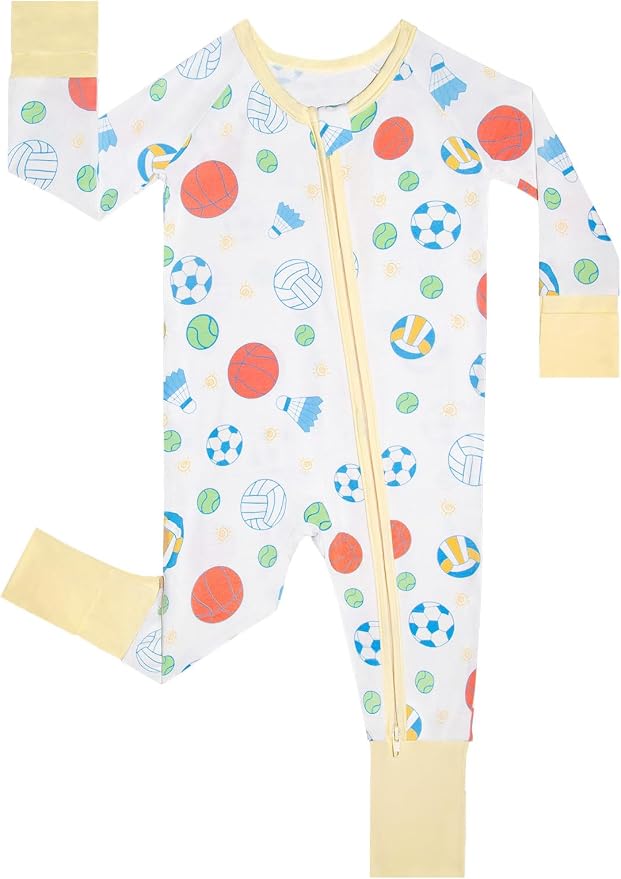 GUISBY Baby Footless Pajamas, Rayon of Bamboo, NB-2T | Rayon of bamboo softness by GUISBY