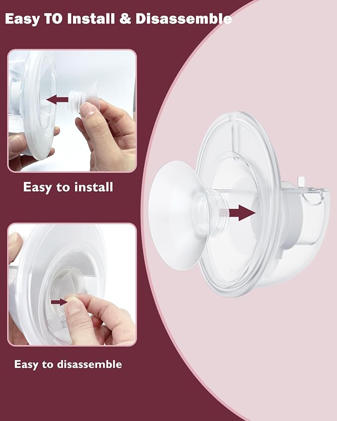 Flange Insert 2PCS 17mm Compatible with Momcozy M9/M6/M5/S12 Pro/V1 Pro/V2 pro, Spectra/Medela/Elvie/NCVI/TSRETE/eufy/Lansinoh/Paruu/MomMed Breast Pump 24mm Shields/Flanges (2pcs-17mm)