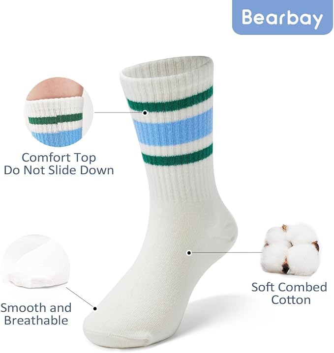 Baby Toddler Essentials Non-Slip Crew Socks - Image 4