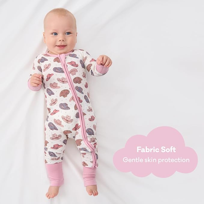 pureborn Baby Sleeper Viscose from Bamboo Zipper Footies Pjs 0-24 Months | - Image 4