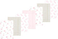 Luvable Friends Hudson Baby Flannel Burp Cloths 7pk, Sweet Honeycomb Pink by Luvable+Friends