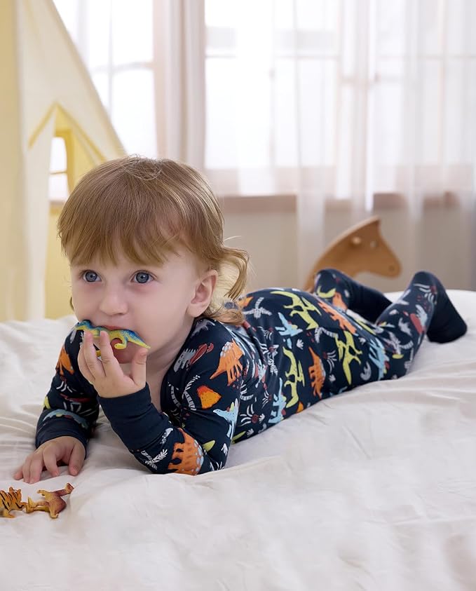 babee Reshinee Bamboo Viscose Baby Footie Pajama, Zipper Sleeper Boys Girls - Image 5