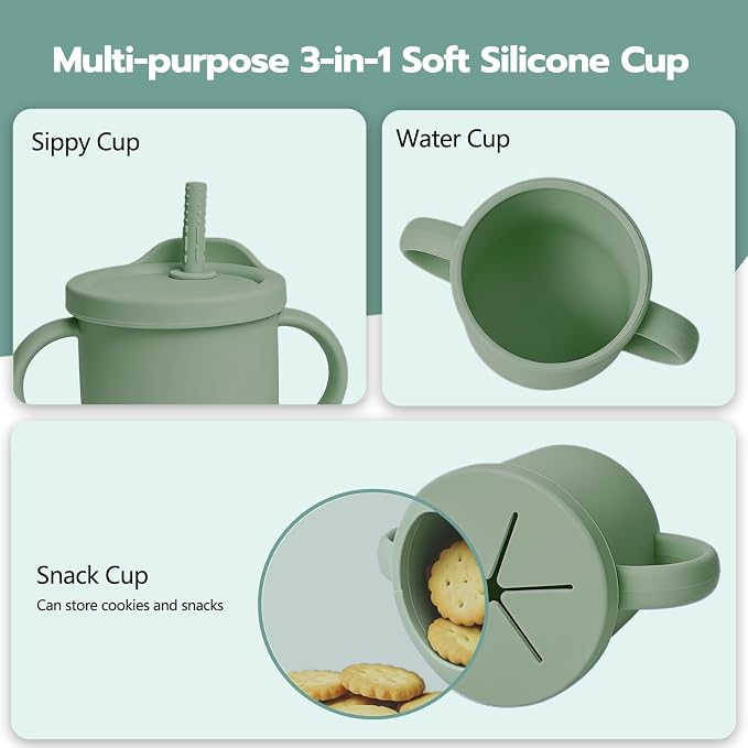 19 Pcs Silicone Baby Feeding Set Eating Essentials - Image 4