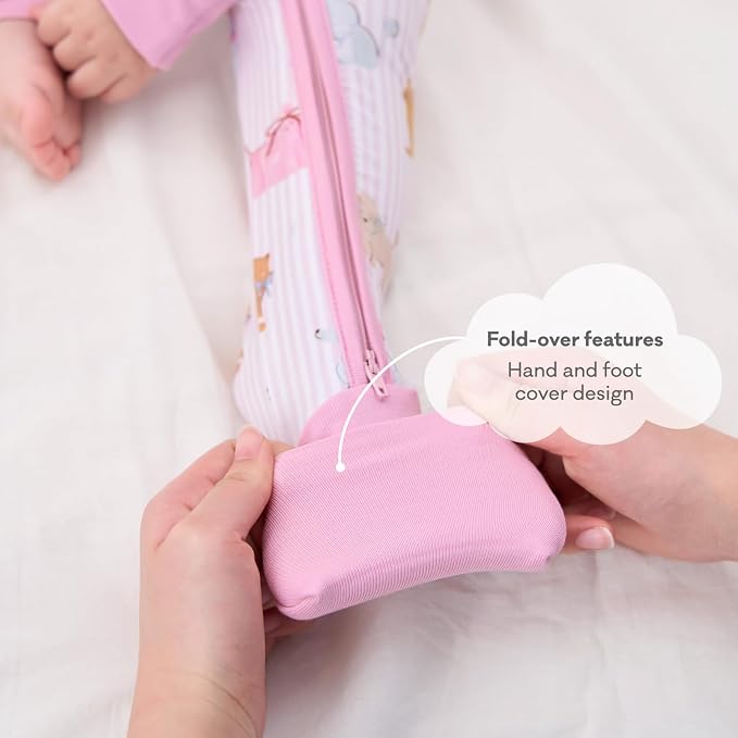 pureborn Baby Sleeper Viscose from Bamboo Zipper Footies 0-24 Months - Image 6
