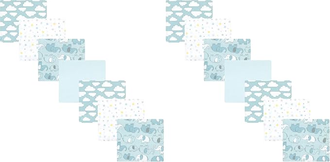 Hudson Baby Unisex Baby Cotton Flannel Receiving Blankets Bundle, Boy New by HudsonBaby