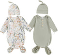2-Pack Baby Sleeper knotted Gown Boy Girl Nightgown by Merqwadd