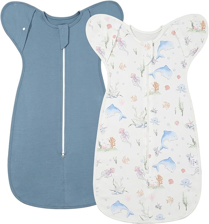 ANYEDDE 2-Pack Arms Up Swaddle 0-3 Months, Newborn Swaddle by ANYEDDE
