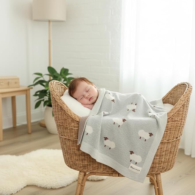Knit Baby Swaddle Blanket - Image 6