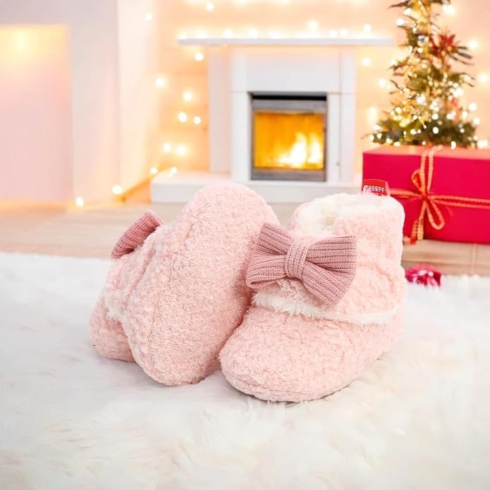 Baby Booties Cozy Fleece Slippers Soft Baby Shoes - Image 2