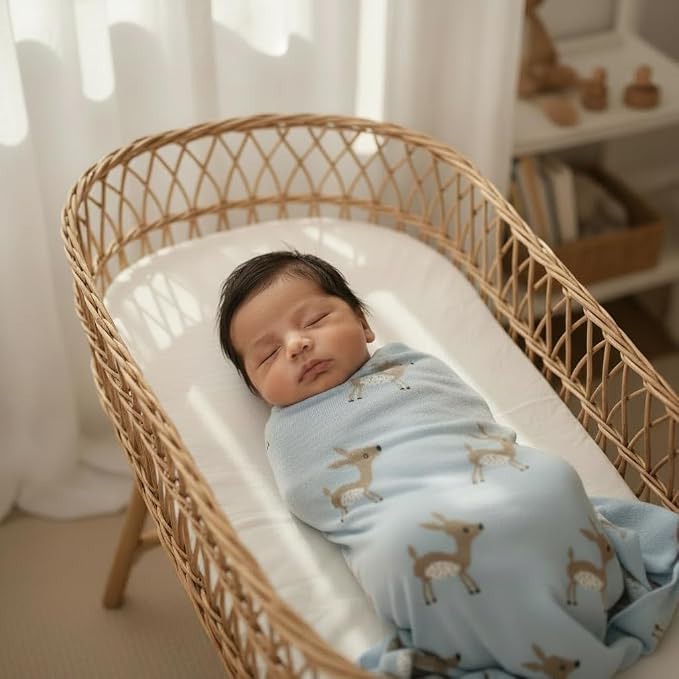 Knit Baby Swaddle Blanket - Image 2