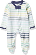 HonestBaby Baby Boys' Sleep & Play Footed One-piece Pajama Sleeper 100% Organic by HonestBaby