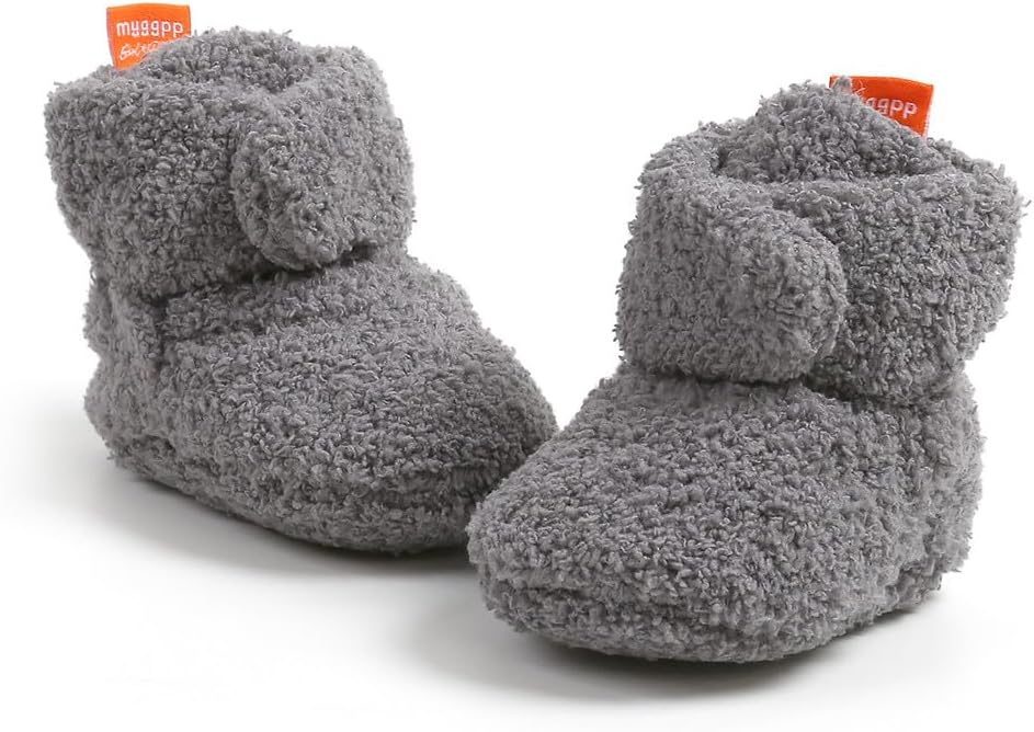 Baby Booties Cozy Fleece Slippers Soft Baby Shoes - Image 3